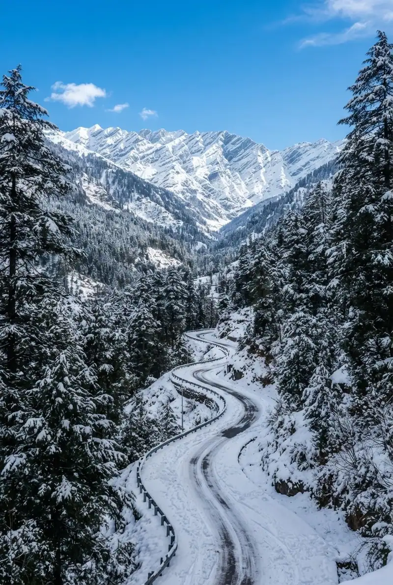 Snow Roads of Manali